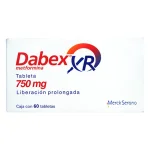 Metformin Dabex XR 750 mg 30 Tabs