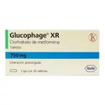 Glucophage XR 750mg 30 Tabs (Glucophage XR) Metformin Hydrochloride