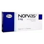 Norvas, 20 Tabs. (Norvas) Amlodipine
