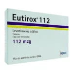 Levoxyl Synthroid Eutirox Levothyroxine 112 mcg 100 tabs