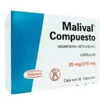 Malival Compositum, 32 Caps. (Malival Compuesto) Indomethacin / Metocarbamol