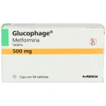 Glucophage Metformin hydrochoride 500 mg 60 Tabs