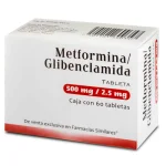 Glucovance Glyburide Glibenclamida Metformina Generic 2.5/500 mg 60 tabs