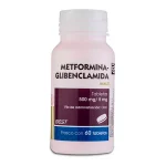Glucovance Glyburide Glibenclamida Metformina Generic 5/500 mg 60 tabs