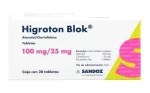 Higroton Blok Atenolol Chlorthalidone 100mg / 25mg 28 Tabs