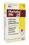 Insulin Humalog Mix 25 Pen 100UI 2 Cartridge 3 ml