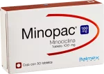 Minocin Minocycline Minopac 100 mg 30 Tabs