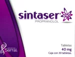 Inderal Generic Propranolol hydrochloride Sintaser 40 mg 30 Tabs