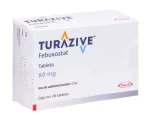 TURAZIVE Febuxostat 80mg 28 Tabs