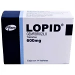 Lopid Gemfibrozilo generic 600 mg 28 tabs