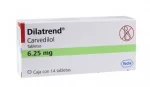 Carvedilol Dilatrend 6.25 mg 14 Tabs