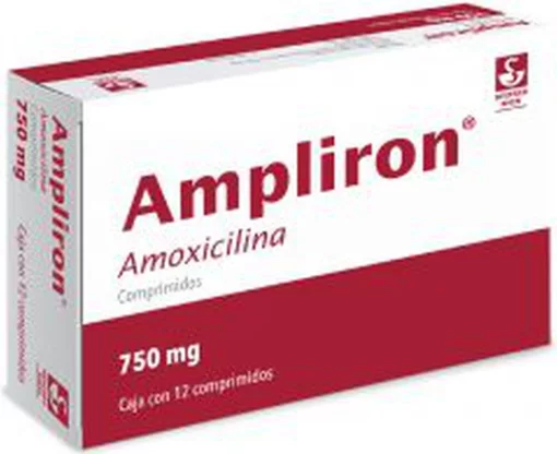 Amoxil 12H Amoxicillin Ampliron 750 mg 12 Tabs
