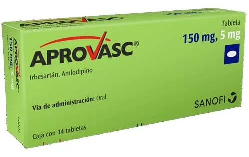 Aprovasc Generic Irbesartan Amlodipine 150mg / 5mg 14 Tabs