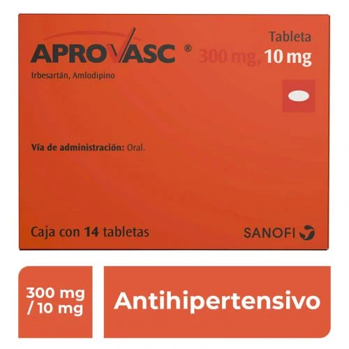 Aprovasc Irbesartan Amlodipine 300mg / 10mg 14 Tabs