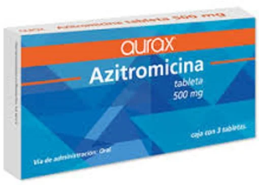 Zithromax Azithromycin Generic Aurax 500 mg 3 Tabs