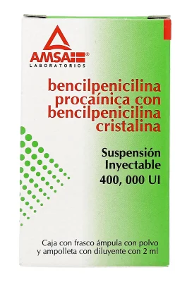 Benzetacil Generic Procaine Benzylpenicillin Crystalline Benzylpenicillin 400 000 Unit 1 Vial 2ml Penicillin