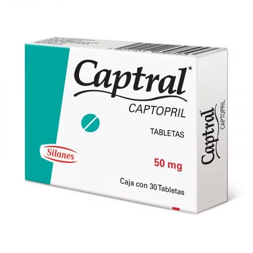 Capoten Capotena captopril (Captral) 50 mg 30 Tabs