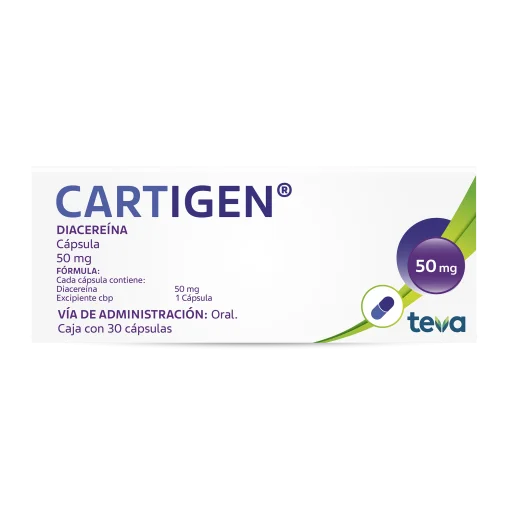 Cartigen Diacerein (Diacereina) 50mg 20 Capsules