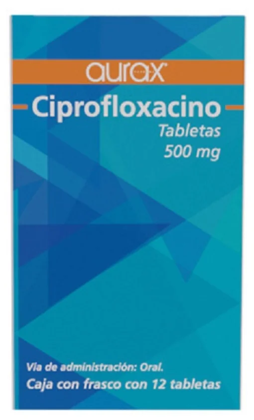 Cipro Ciprofloxacin Generic Aurax 500 mg 12 Tabs