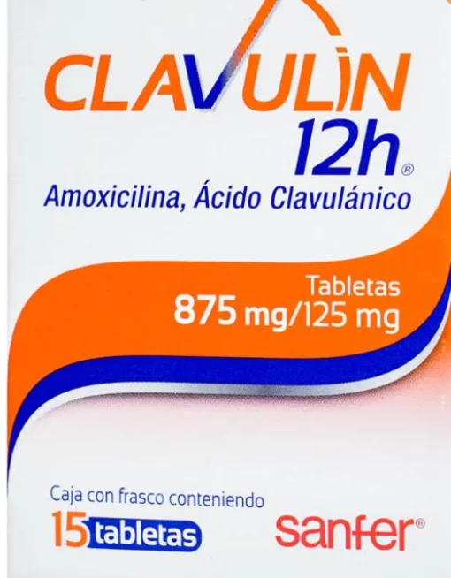 Clavulin 12H Amoxicillin Clavulanic Acid 875mg / 125mg 15 Tabs