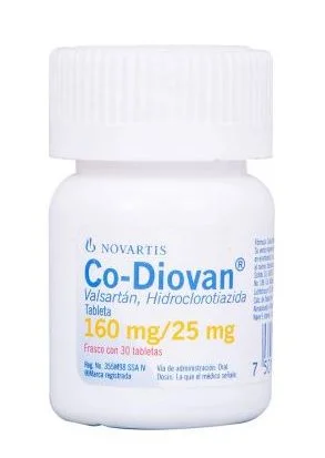 Co-Diovan Valsartan Hydrochlorothiazide 160mg / 25mg 30 Tabs