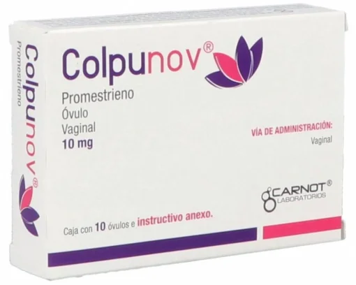 Colpunov Vaginal Promestriene 10 mg 10 Ovules