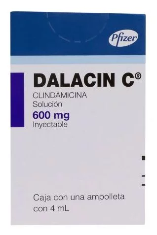 Dalacin C Clindamicina Clindamycin 600 mg 1 Vial 4 ml