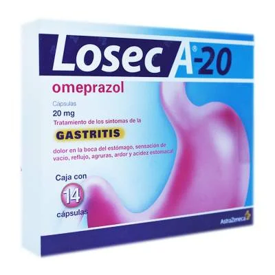 Losec A, 14 Caps. (Losec A) Omeprazole