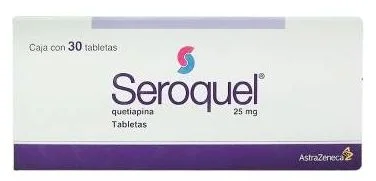 Seroquel Quetiapine 25 mg 30 Tabs