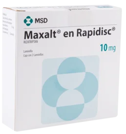 Maxalt Rapidisc Rizatriptan 10mg 2 Wafers