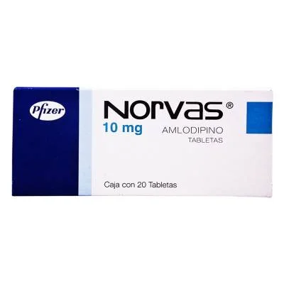 Norvas, 20 Tabs. (Norvas) Amlodipine