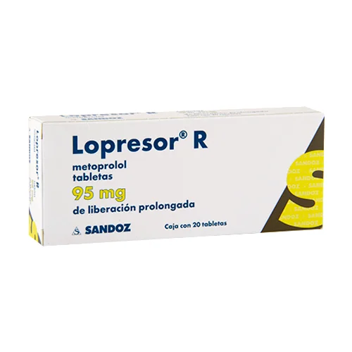 Lopressor R 95mg 20 tabs (Metoprolol R)