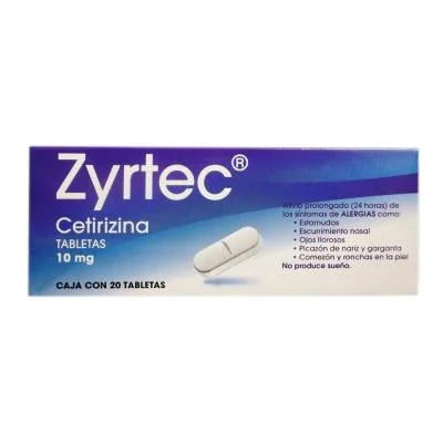 Zyrtec Cetirizine 10 mg 10 tabs