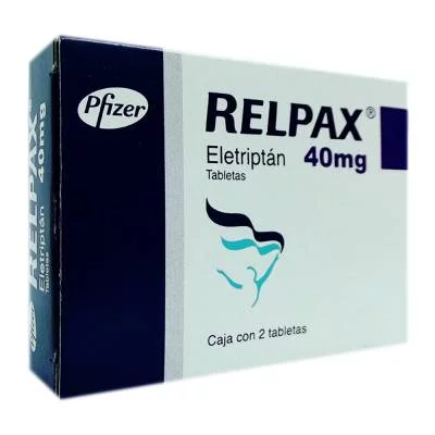 Relpax Eletriptan Hydrobromide 40mg 2 Tabs