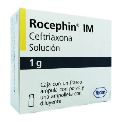 Rocephin Injectable Ceftriaxone 1gr 1Amp 3.5ml