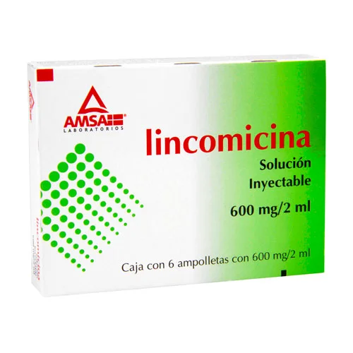 Lincocin Inj. 600 mg Generic Lincomycin (Lincomicina) 6 Ampoules / 2 ml