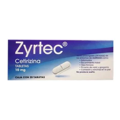 Zyrtec Cetirizine 10 mg 20 tabs