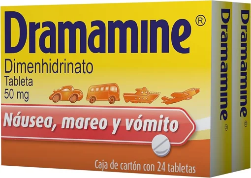 Dramamine 50mg 24 Tabs Dimenhydrinate