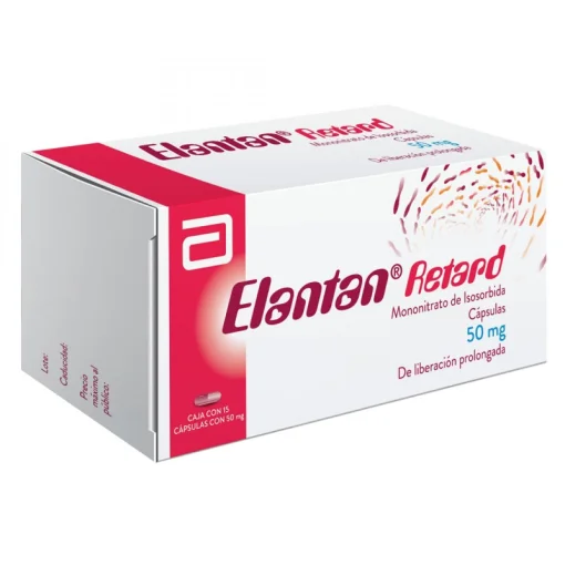 Elanton Retard Isosorbide mononitrate 50 mg 50 Caps
