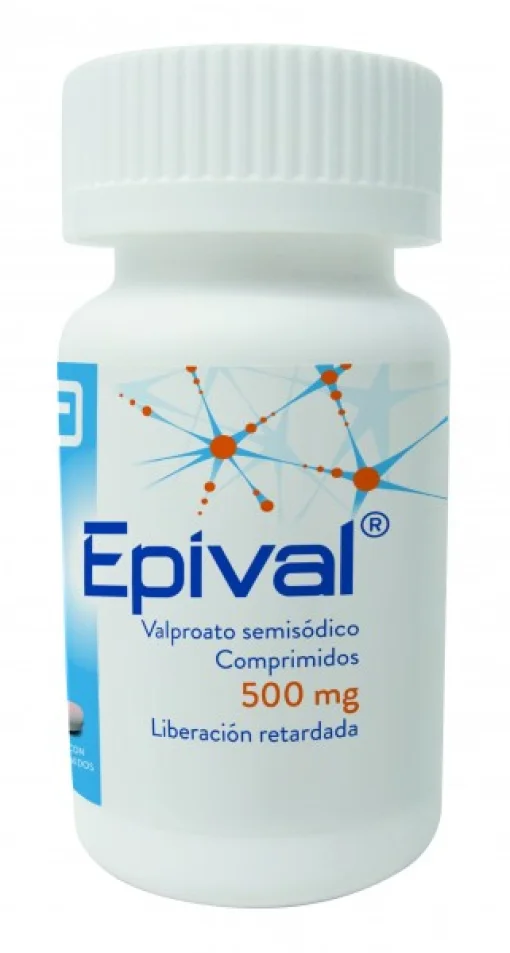 Epival Valproic Acid 500 mg 30 Tabs