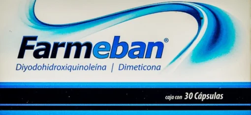 Diodoquin Diiodohydroxyquinoline Dimethicone 500mg / 100mg 30 Caps