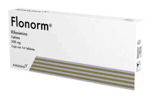 Rifaximin Flonorm 550 mg 14 tabs