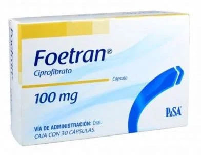 Oroxadin Ciprofibrate Foetran 100 mg 30 Caps