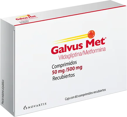 Galvus Met Vildagliptin Metformin 50mg / 500mg 60 Tabs