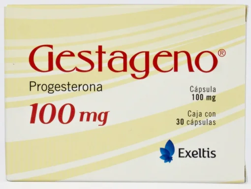 Gestageno Progesterone 100 mg 30 Caps