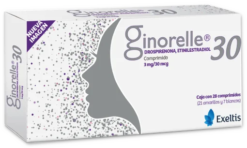 Ginorelle 30 Drospirenone Ethinylestradiol 3mg / 30mcg 28 Tabs