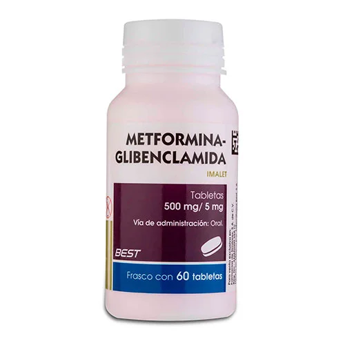 Glucovance Glyburide Glibenclamida Metformina Generic 5/500 mg 60 tabs