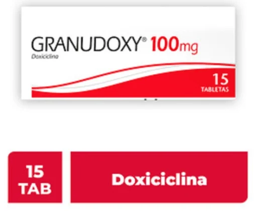 Vibramycin Doxycycline Granudoxy 100 mg 15 Tabs