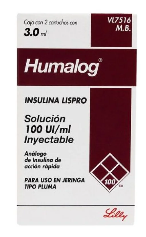 Insulin Humalog Pen 100UI 2 Cartridge 3 ml