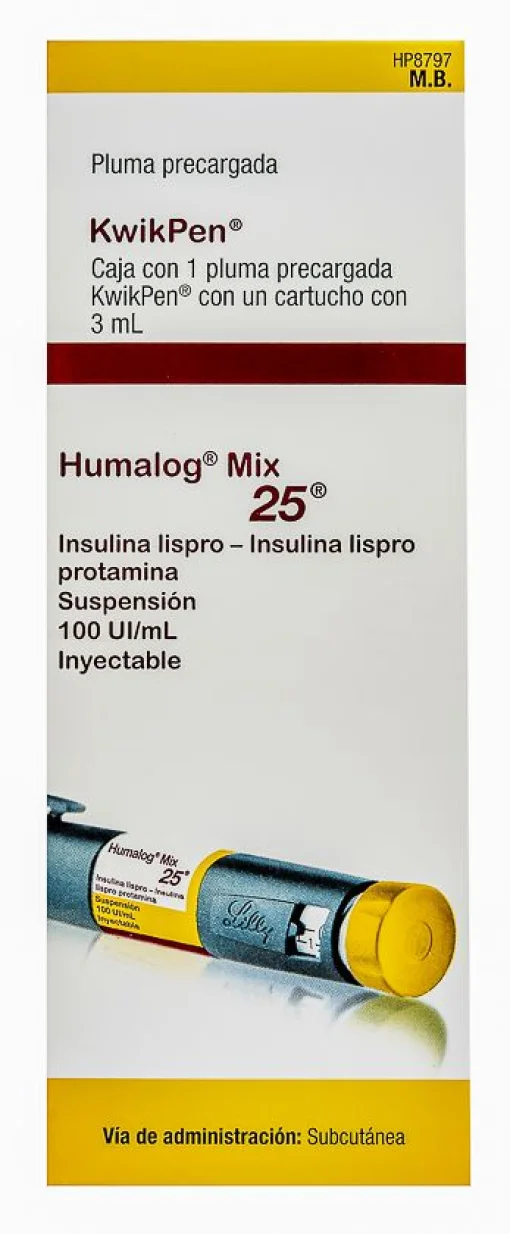 Insulin Humalog Mix 25 KwikPen 100UI 3 ml